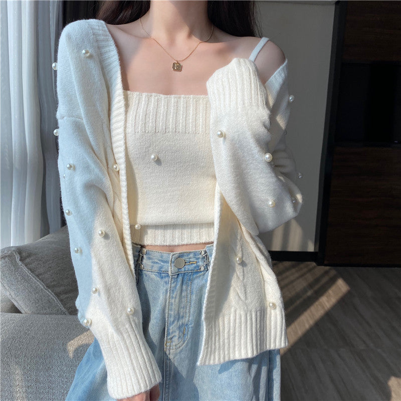Stilla | Enfarvet Pullover Frakke Strik Cami Top Online Hot Salg