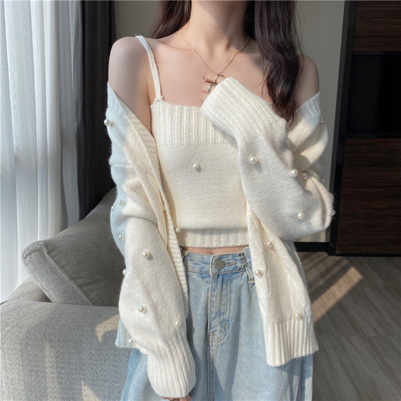 Stilla | Enfarvet Pullover Frakke Strik Cami Top Online Hot Salg