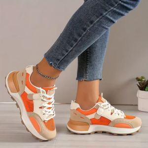 Stilla | Stilfulde Dame Sneakers Colorblock Design Med Høj Bærekomfort