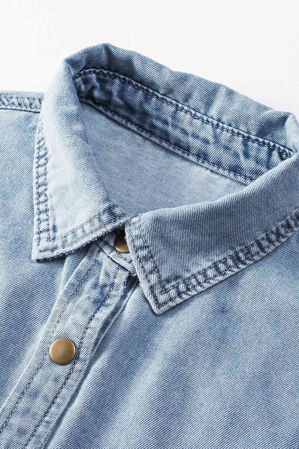 Stilla | Front Flare Sleeve Denim Top Mode