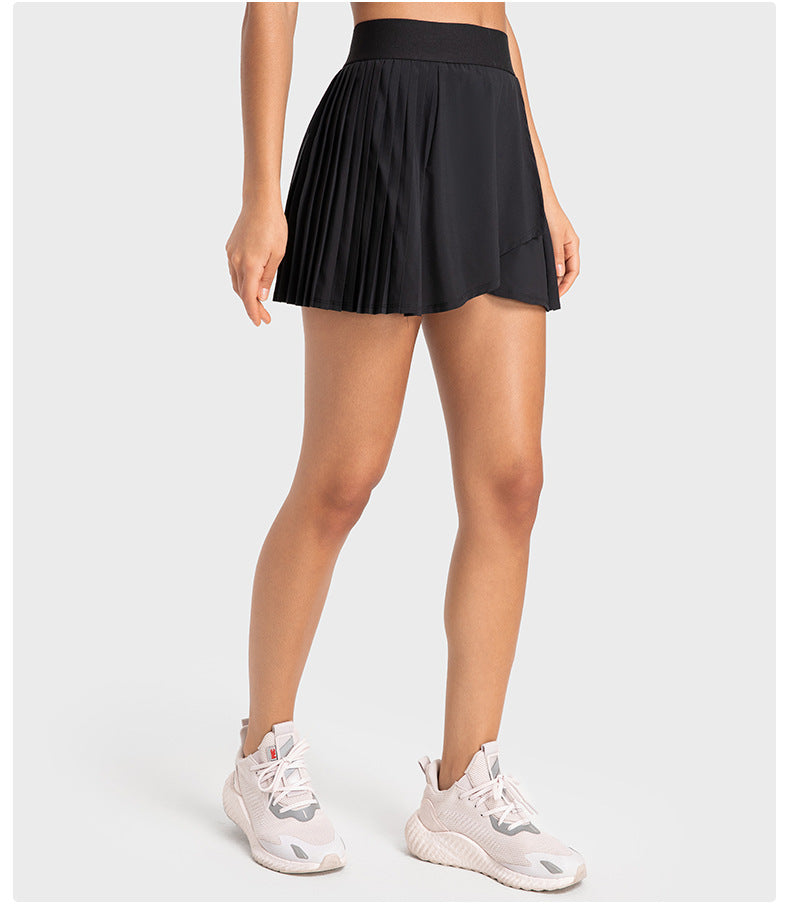 Stilla | Cooled Tennis Skort Plisseret, Krydset Foran, Indbyggede Shorts