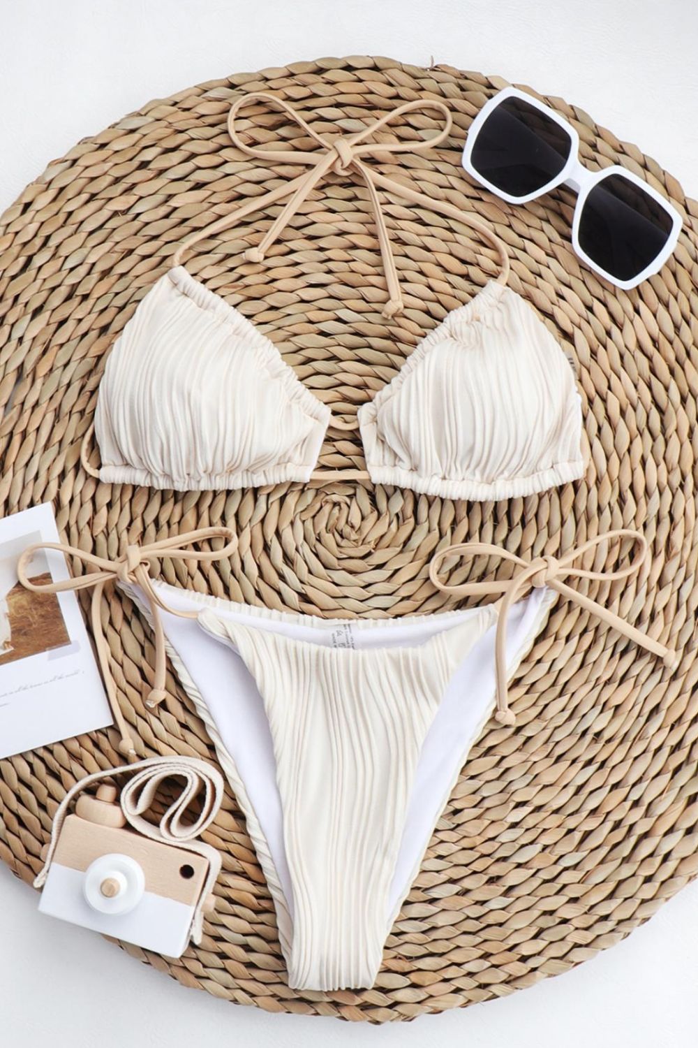 Stilla | Halterneck Tied Bikini Set på udsalg