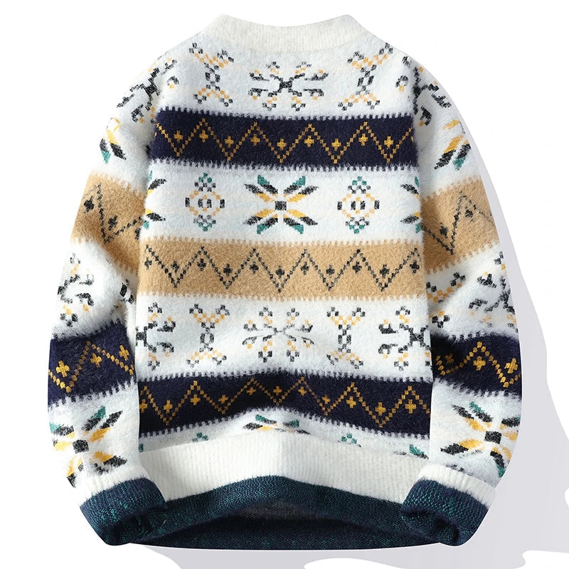 Stilla | Vintage-tryk-cashmere-pullover til damer Levere