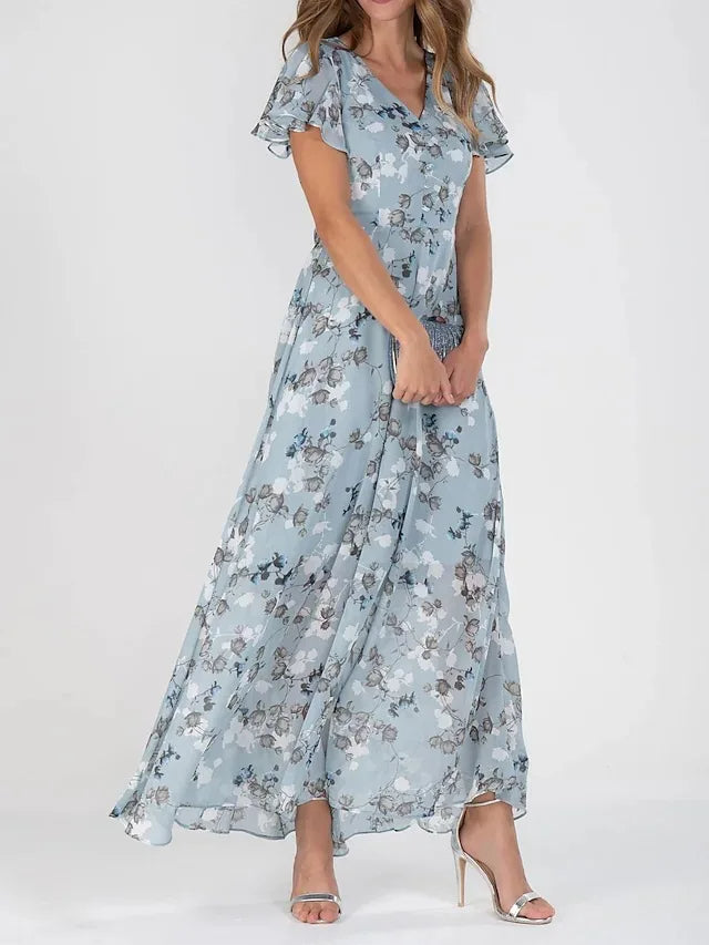 Stilla | Elegante Sommer Blomstret Maxi Kjole Hot på udsalg
