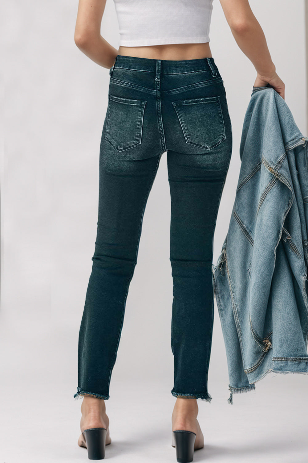 Stilla | Høj talje skinny jeans med lommer Online