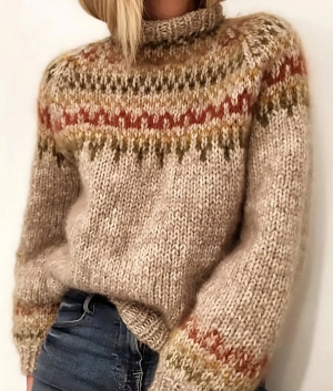 Stilla | Krammebluse med rullekrave af islandsk uld Online