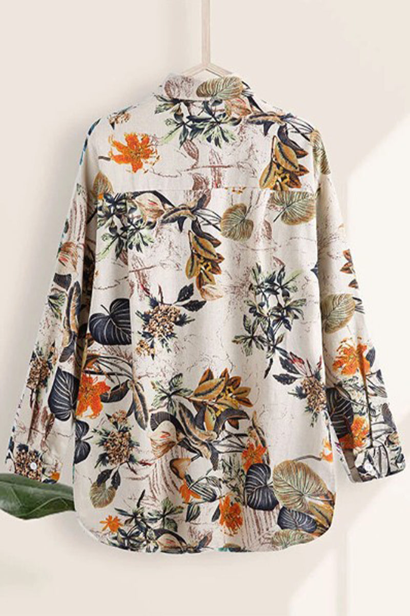 Stilla | Floral Button up Bluse Online Hot Salg