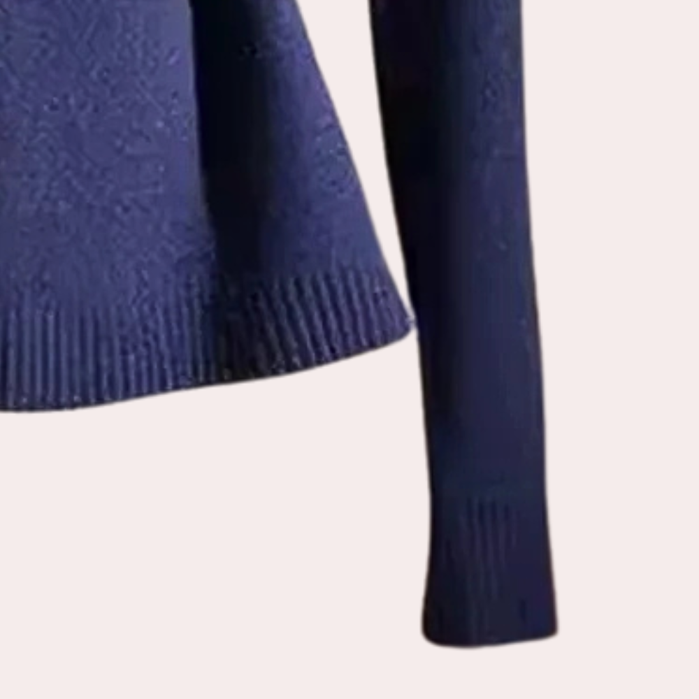 Stilla | Sofistikeret Sweater Med Bælte Til Kvinder