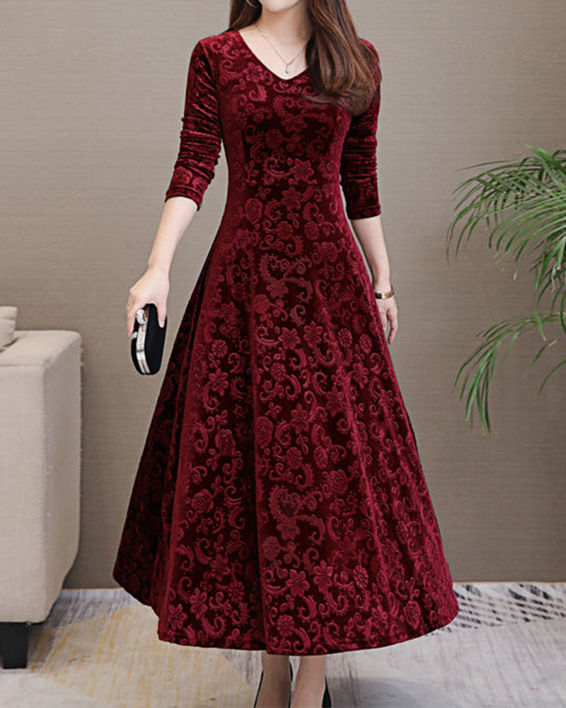 Stilla | Elegant Velourkjole