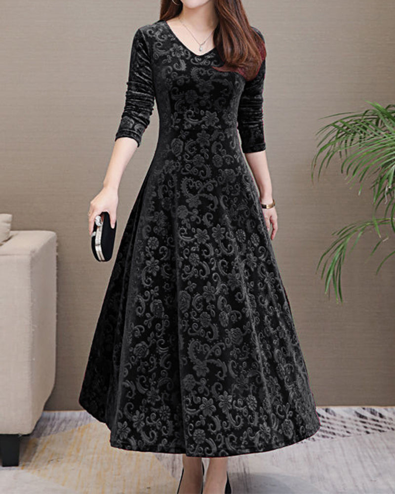 Stilla | Elegant Velourkjole
