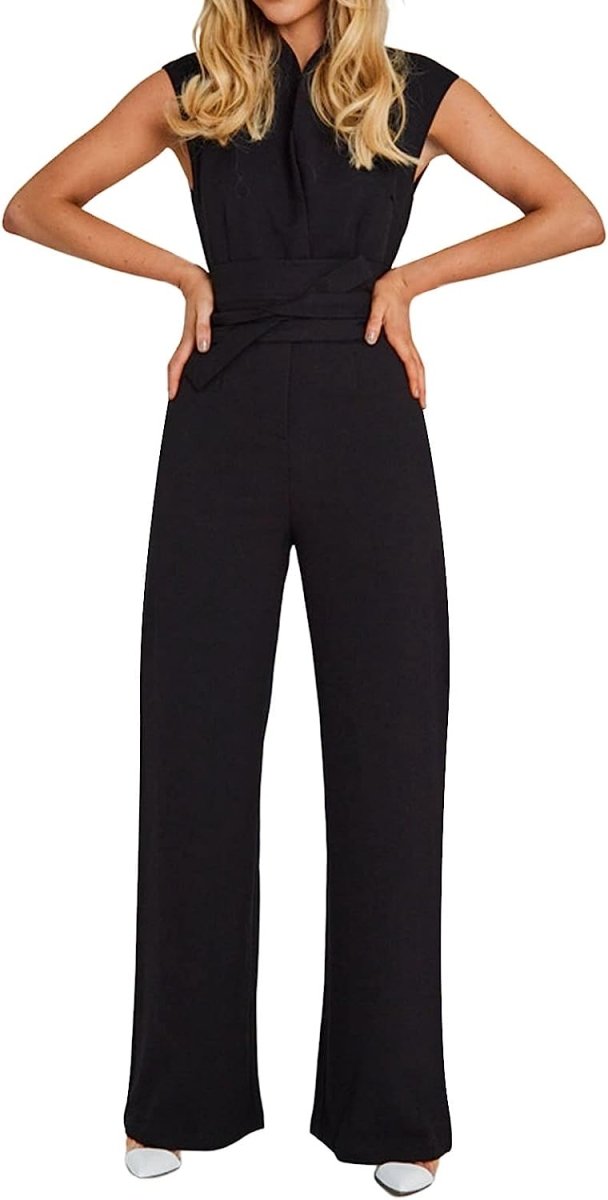 Stilla | l ærmeløs jumpsuit med brede ben Mode