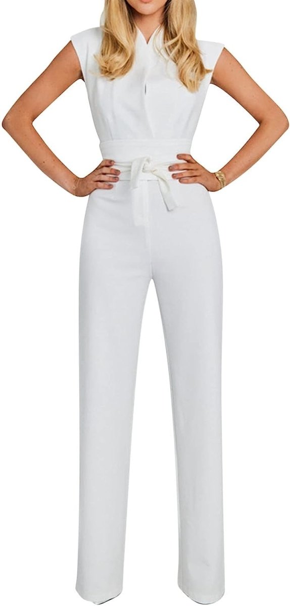 Stilla | l ærmeløs jumpsuit med brede ben Mode