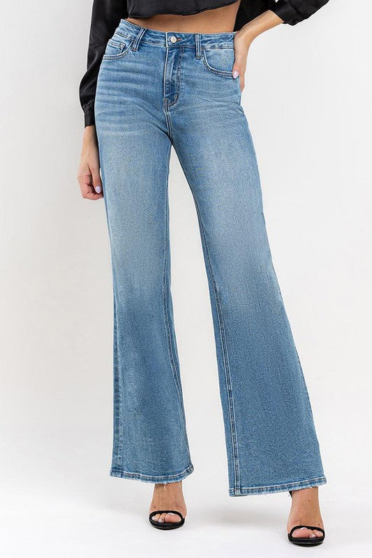 Stilla | Rise Wide Leg Jeans Levere