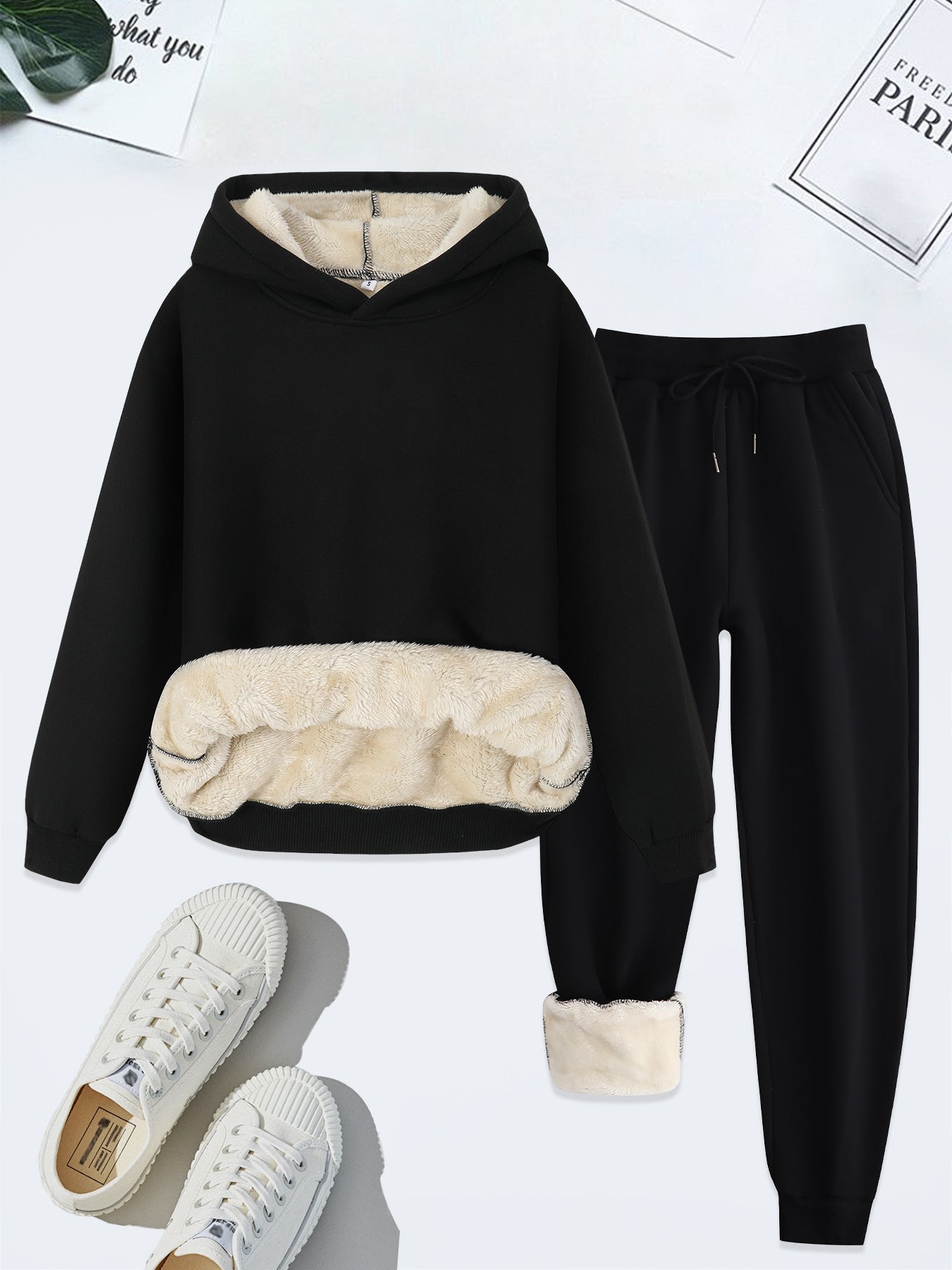 Stilla | Warm Hættetrøje Fleece Hættetrøje Loungewear Sæt & Bukser Rabat