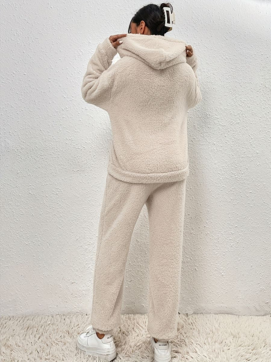 Stilla | Hoodie-t-shirts af plys og lange, varme bukser Udsalg