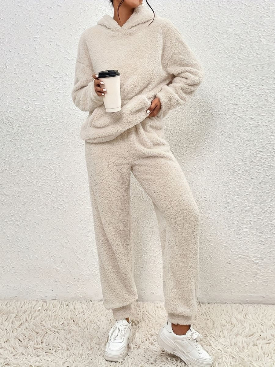 Stilla | Hoodie-t-shirts af plys og lange, varme bukser Udsalg