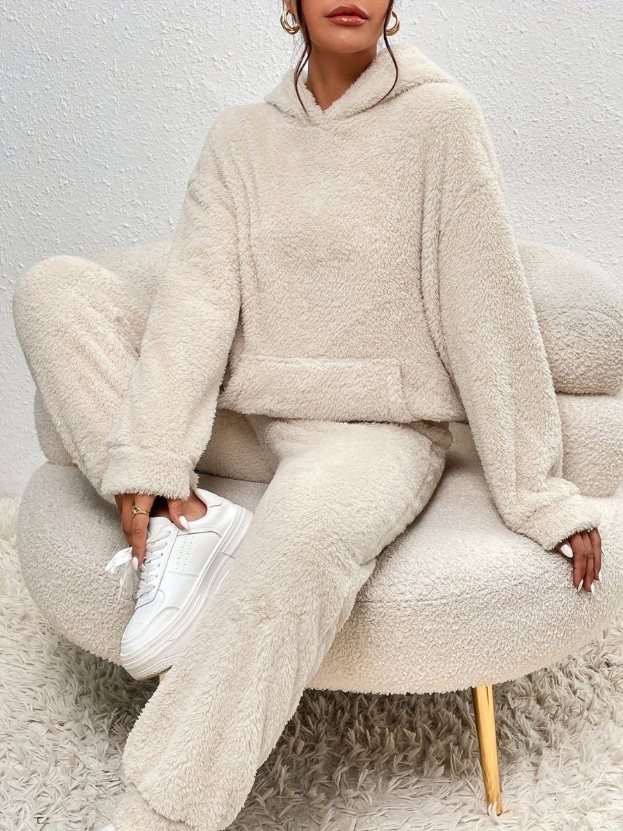 Stilla | Hoodie-t-shirts af plys og lange, varme bukser Udsalg