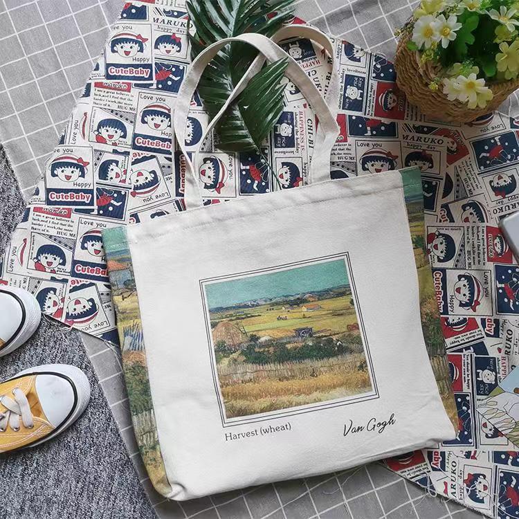 Stilla | Blomster Taske Designer Cartoon Hvede Mark