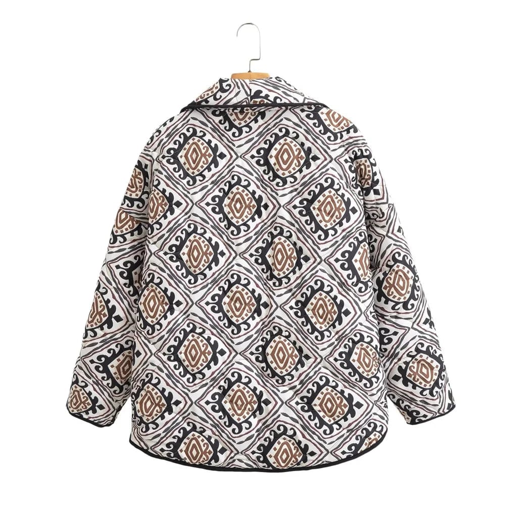 Stilla | Cardigan Med Retroprint til Kvinder Valor Online salg