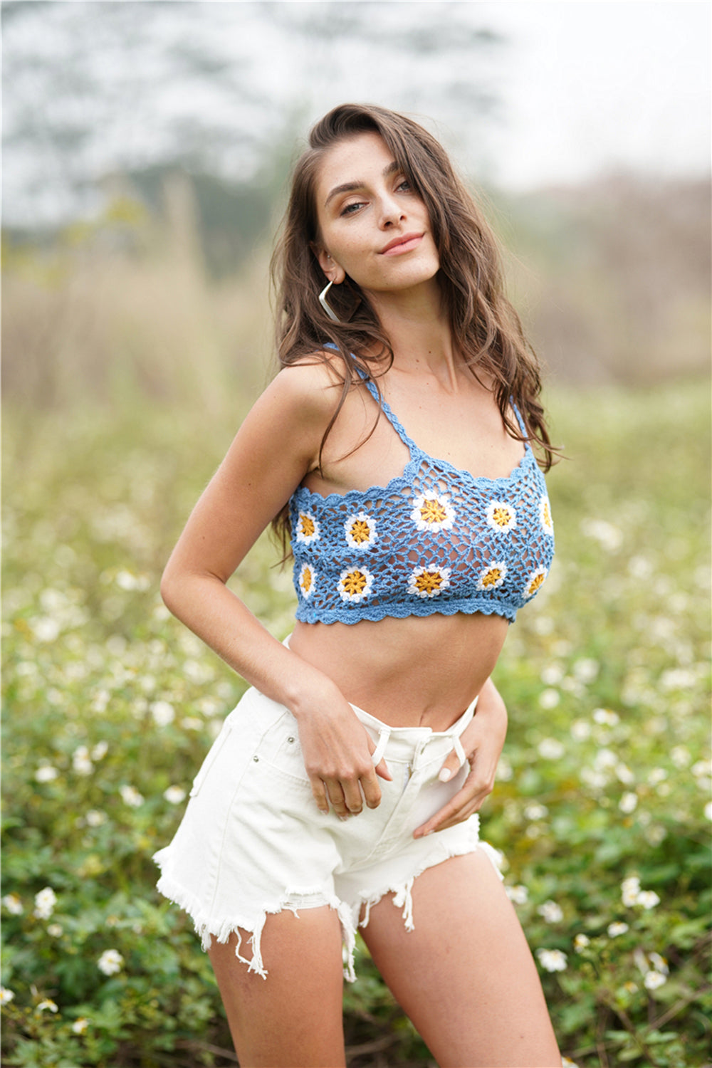 Stilla | Hæklet Cropped Cami Rabat