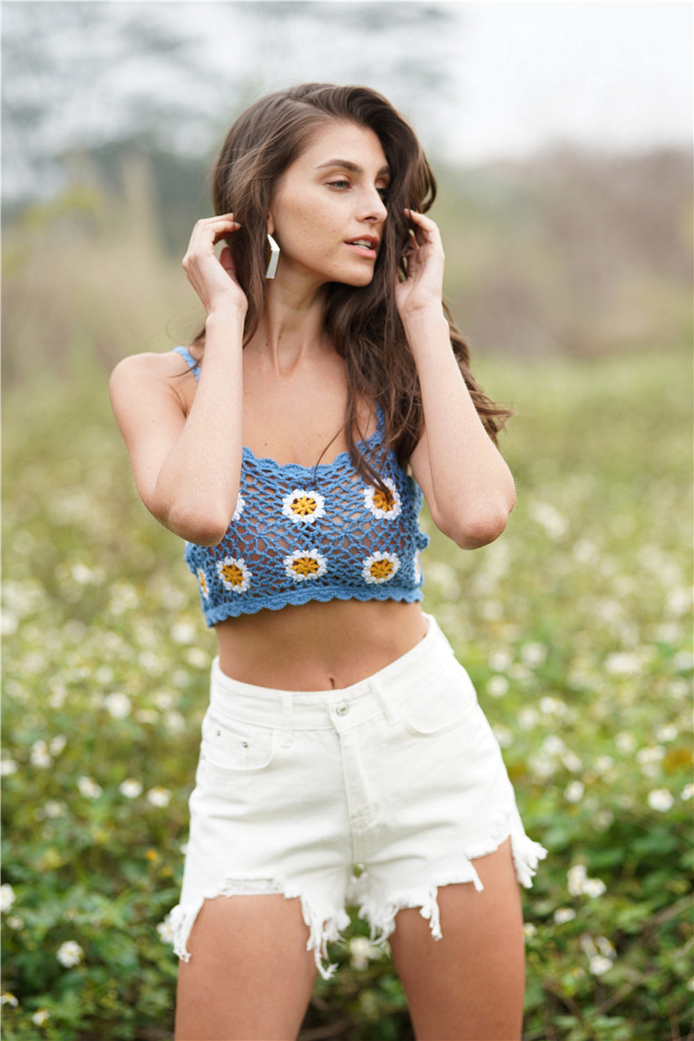 Stilla | Hæklet Cropped Cami Rabat