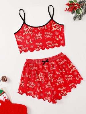 Stilla | Juledrink hihattomme shorts, enkle og afslappede to-delte undertøj Online nu