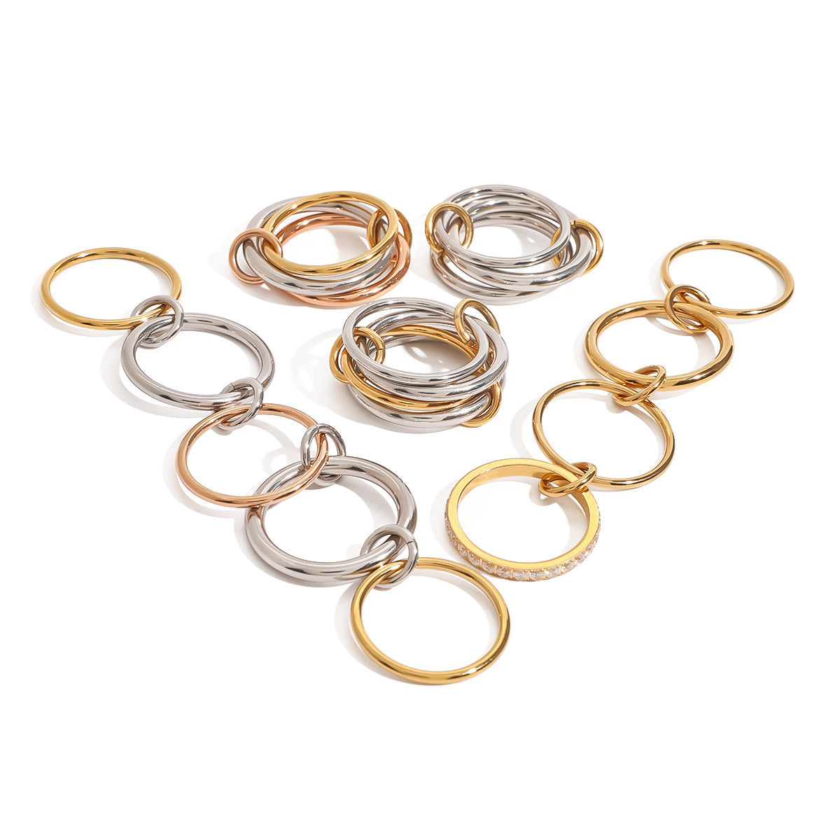 Stilla | Rustfrit Stål Twin Simple Ring