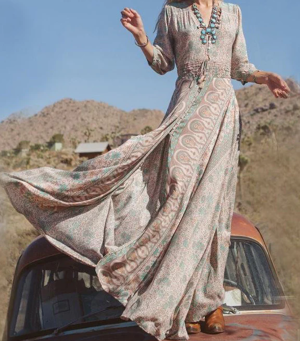 Stilla | Vintage Sommer Maxi Kjole Online nu