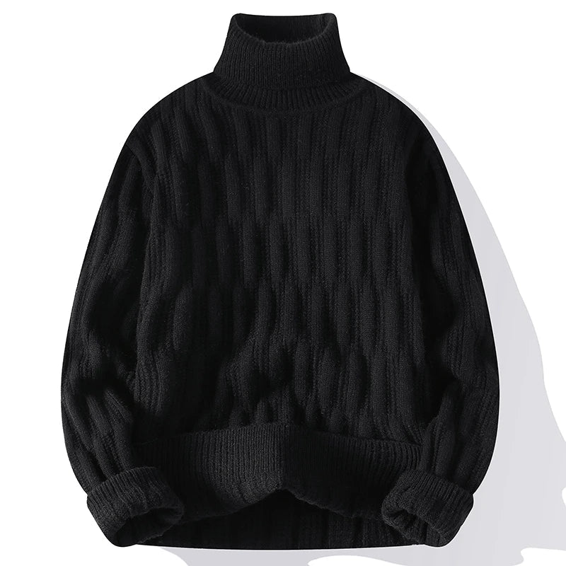 Stilla | Pullover Rullekrave Jacquard Arvello Udsalg