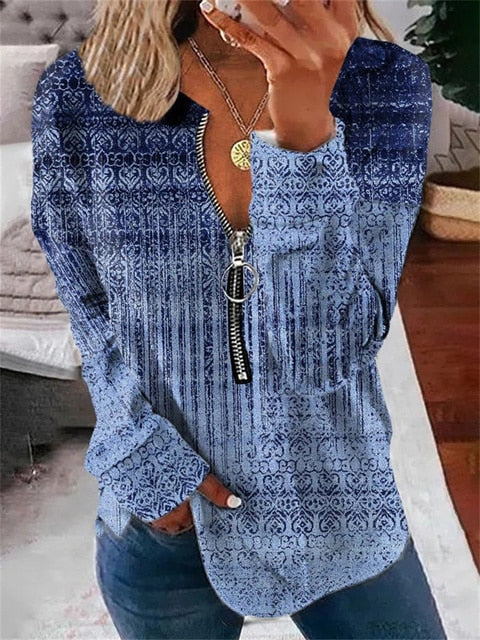 Stilla | Vintage Sweater med Blomster Mønster Online Hot Salg