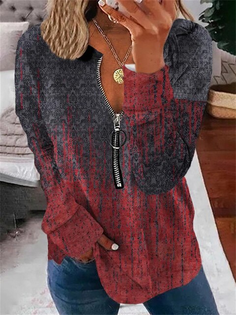 Stilla | Vintage Sweater med Blomster Mønster Online Hot Salg