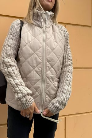 Stilla | Zip-jakke Af Patchwork-strik