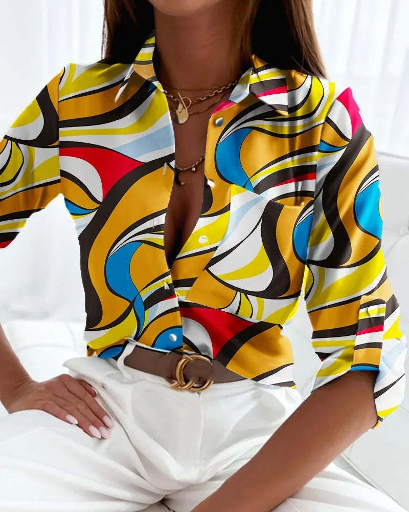 Stilla | Bluse Elegant bluse med tryk