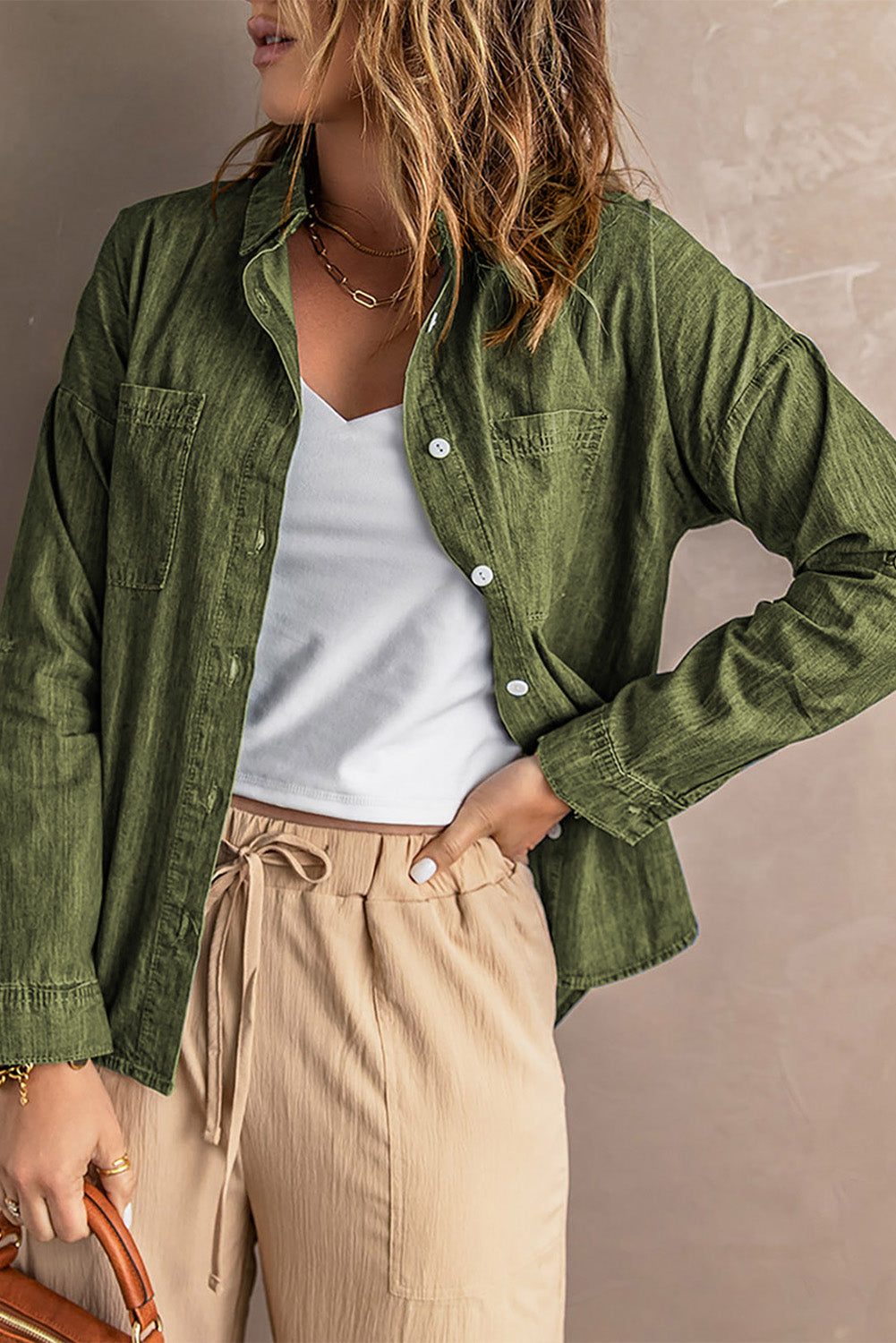 Stilla | Knap-op Krave Denim Top