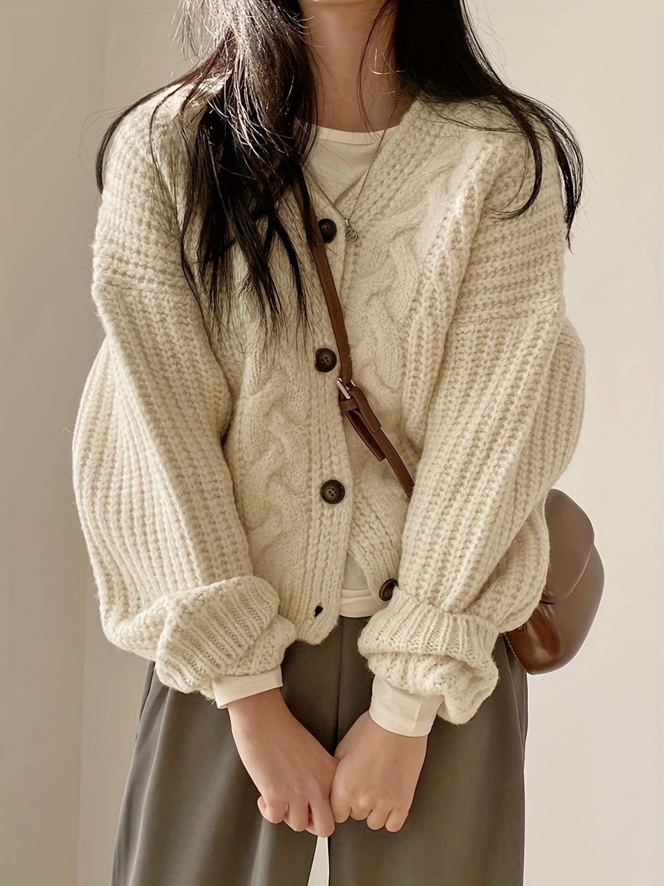Stilla | Pullover af groft strik i vintage stil