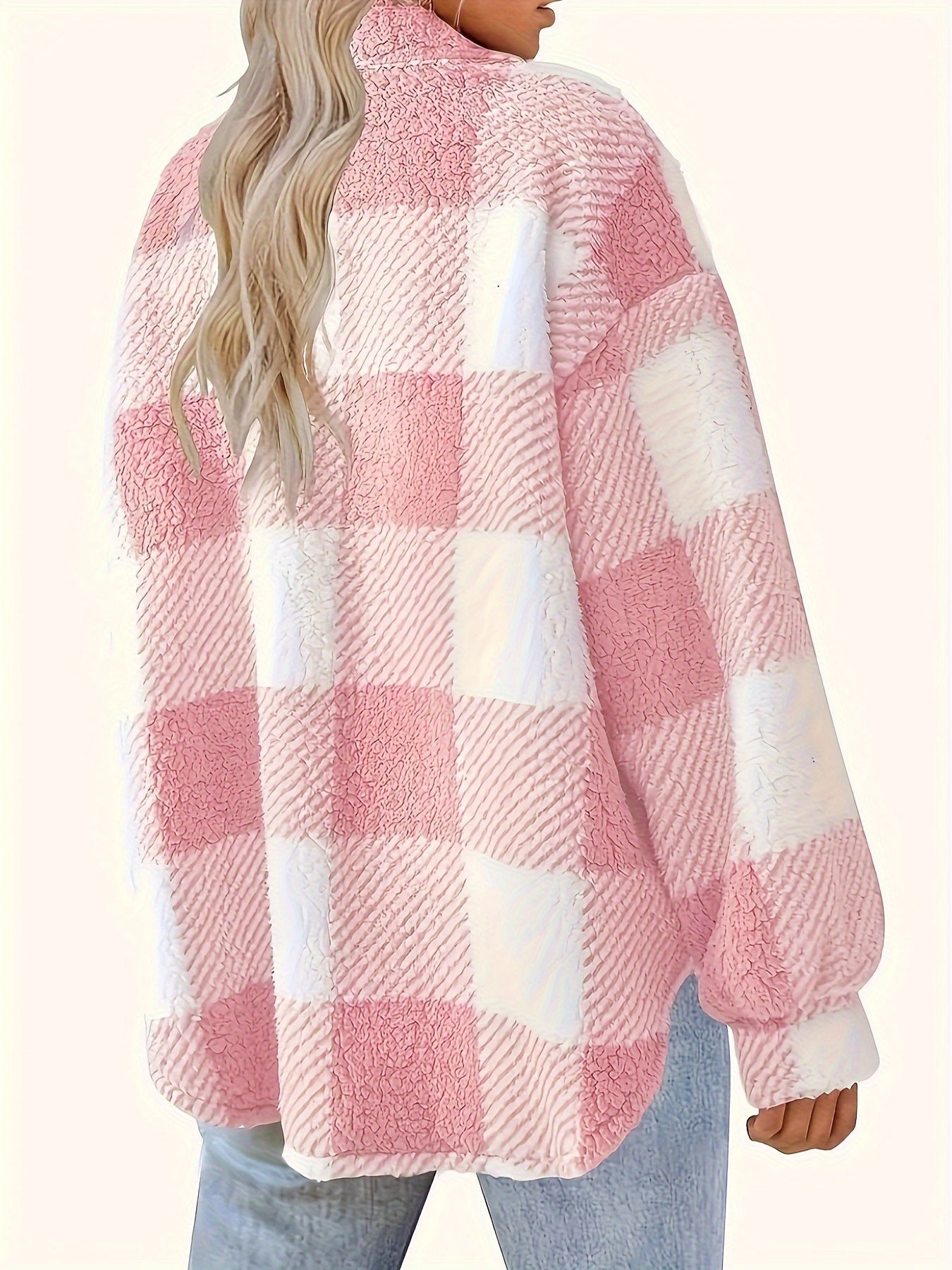 Stilla | Rutet Oversize-Jakke