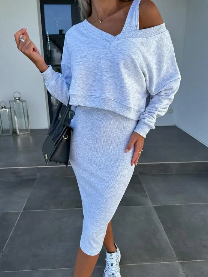 Stilla | Kjole med Sweater sæt
