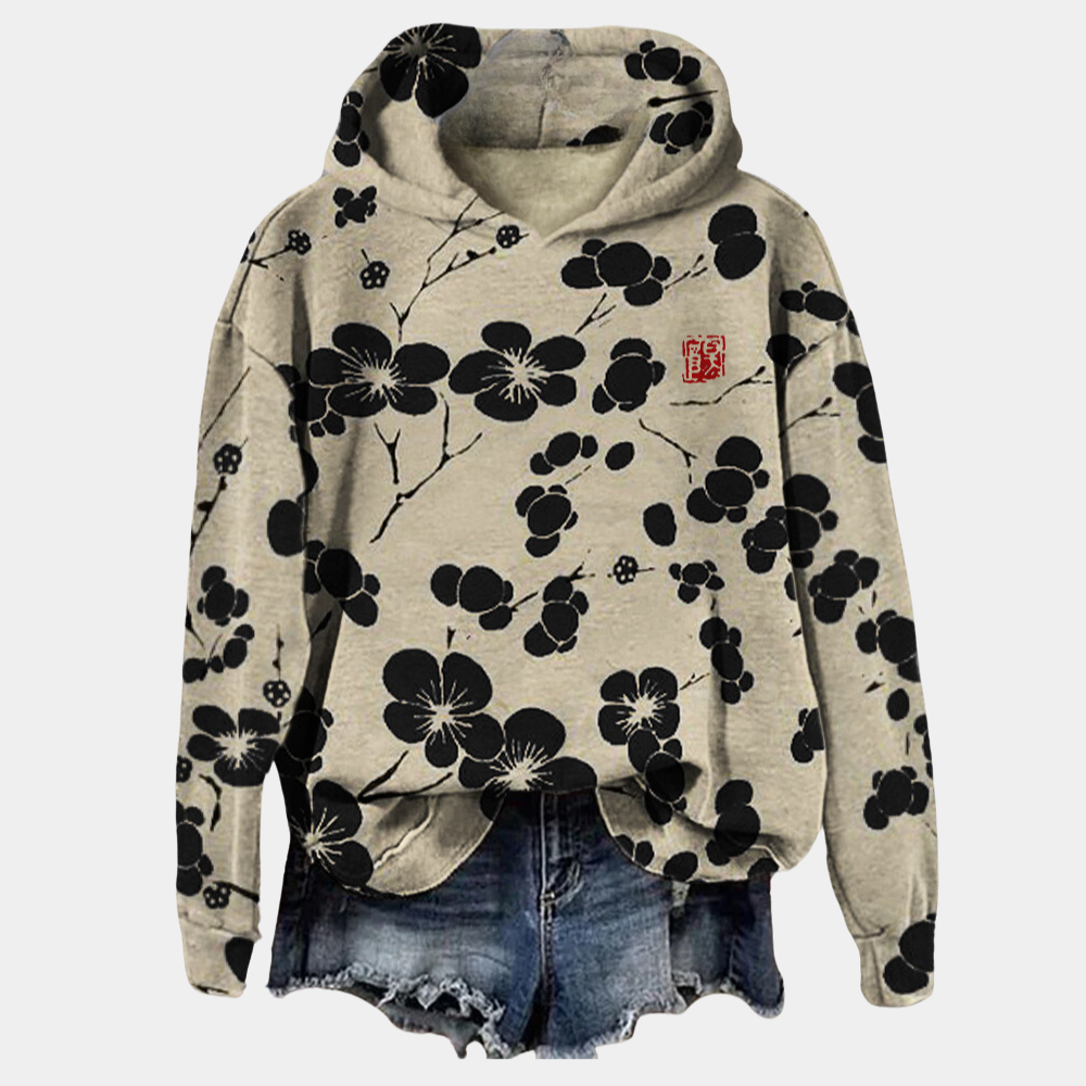 Stilla | Blomster Hoodie Til Damer Mode