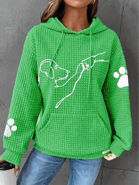 Stilla | Hoodie med hundetryk til kvinder Online