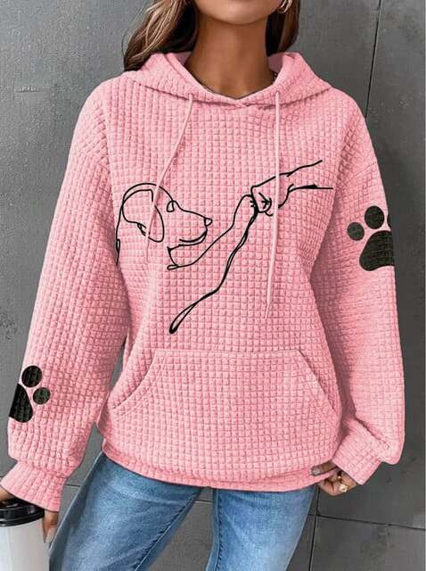 Stilla | Hoodie med hundetryk til kvinder Online