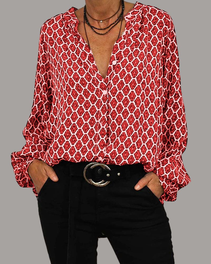 Stilla | Midi Bluse Med Elegance