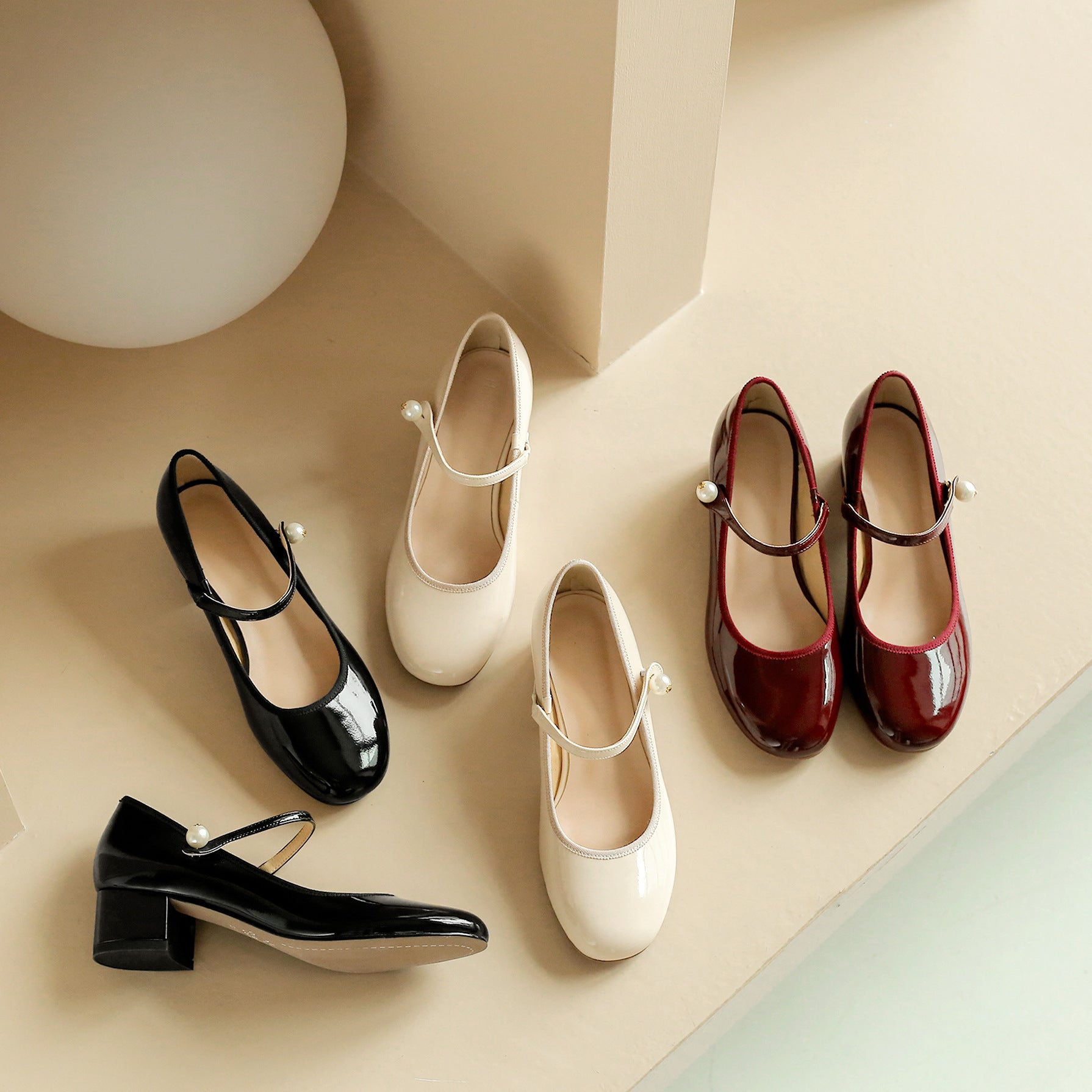 Stilla | Princess Kitten Heels Rundt Hoved Kvinde Chunky Hæl