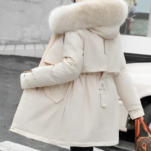Stilla | Dameparka med pelskrave, uldforing