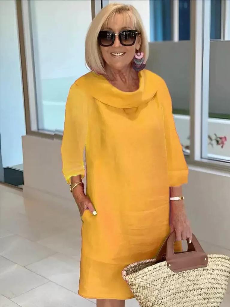 Stilla | Elegant Plisseret Kjole Raffineret Stil Med En Elegant Plisseret Udskæring Online Hot Salg