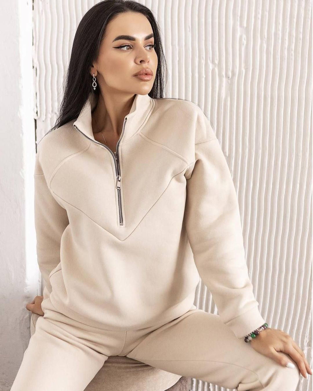 Stilla | Sæt Af Sweater Og Bukser Med Lynlås Og Sweat