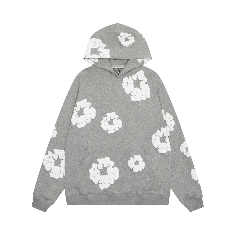 Stilla | Viral Denim Unisex Floral Hoodie Online