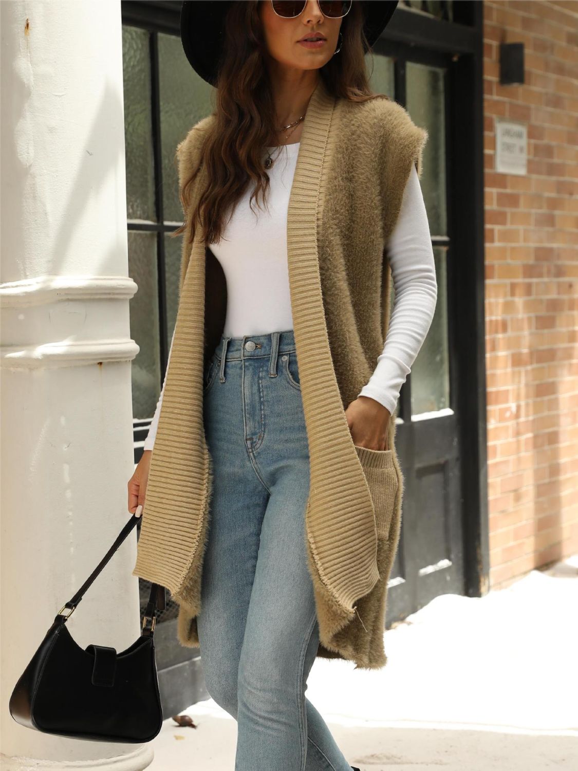 Stilla | Åben Front ærmeløs Cardigan