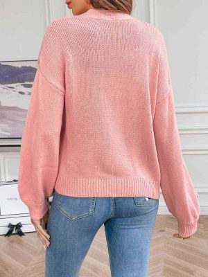 Stilla | Læder Cardigan Med Blomstermønster