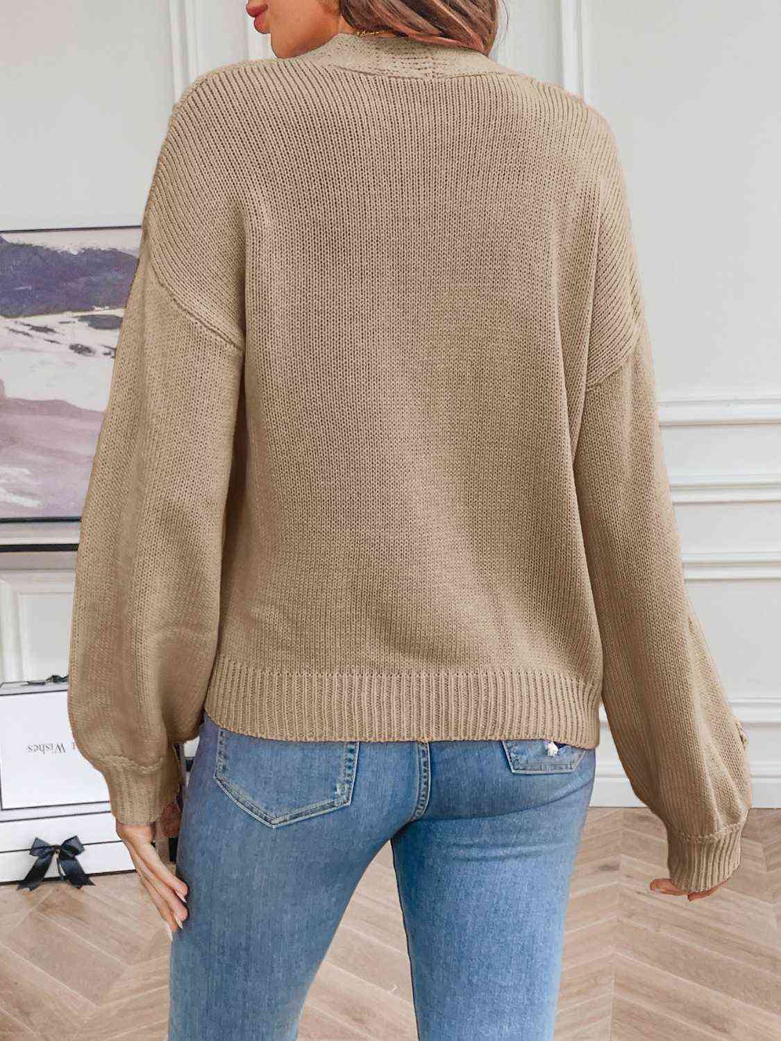 Stilla | Læder Cardigan Med Blomstermønster
