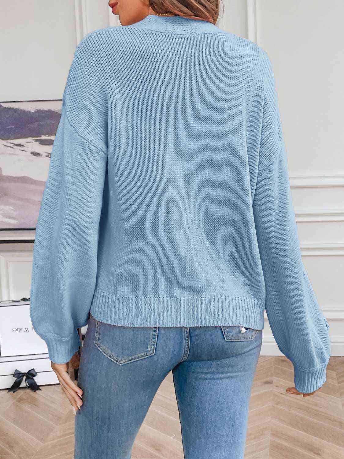 Stilla | Læder Cardigan Med Blomstermønster